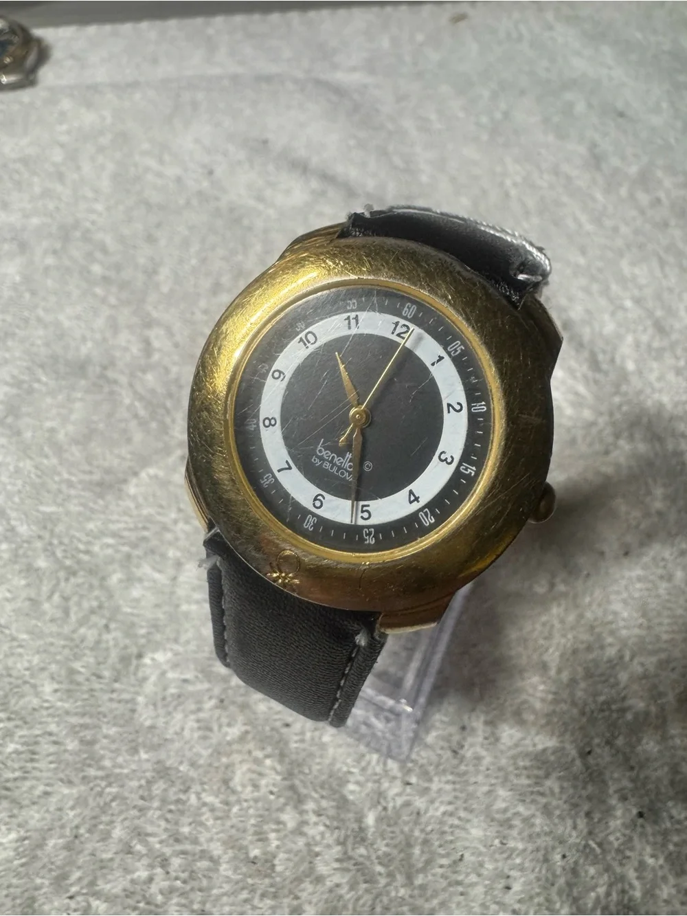 Men's Black and Gold Watch